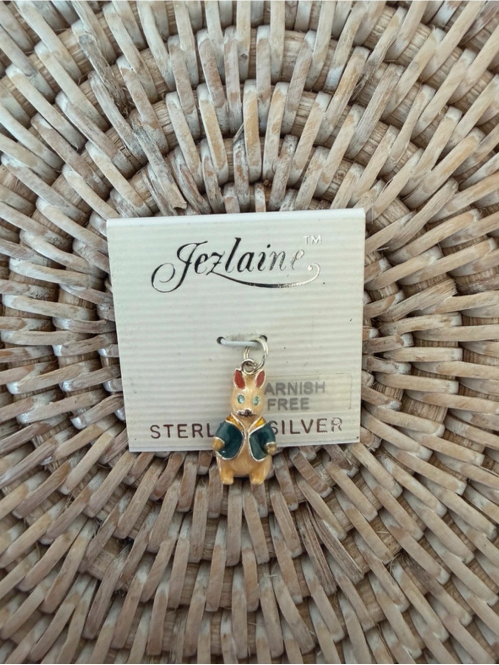 Vintage Sterling Silver Peter Rabbit Charm